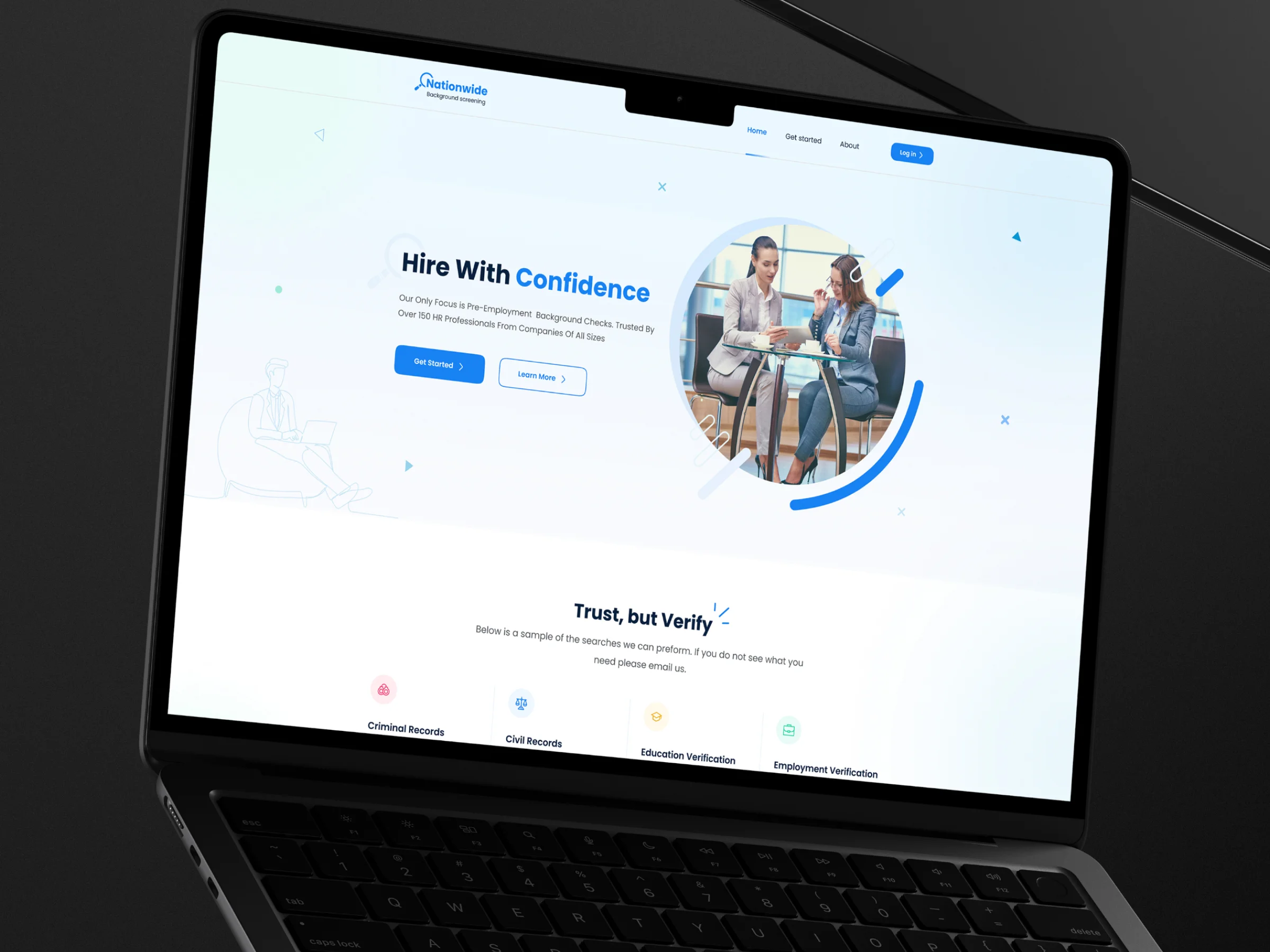 Nationwide Background – Consulting Website Design