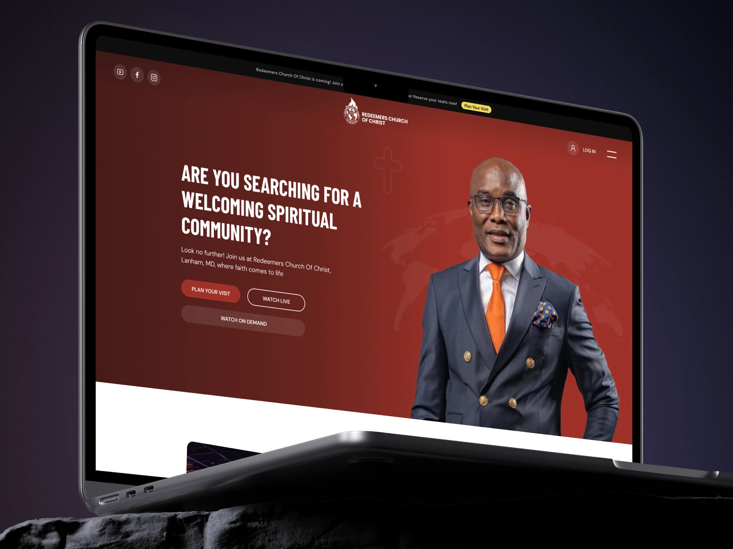 Redeemers Chapel – Community Website Redesign
