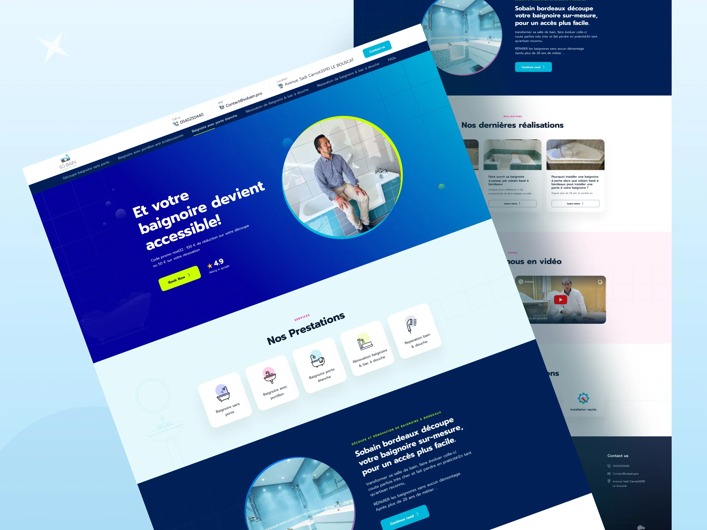 So Bain – Bathtub Landing Page