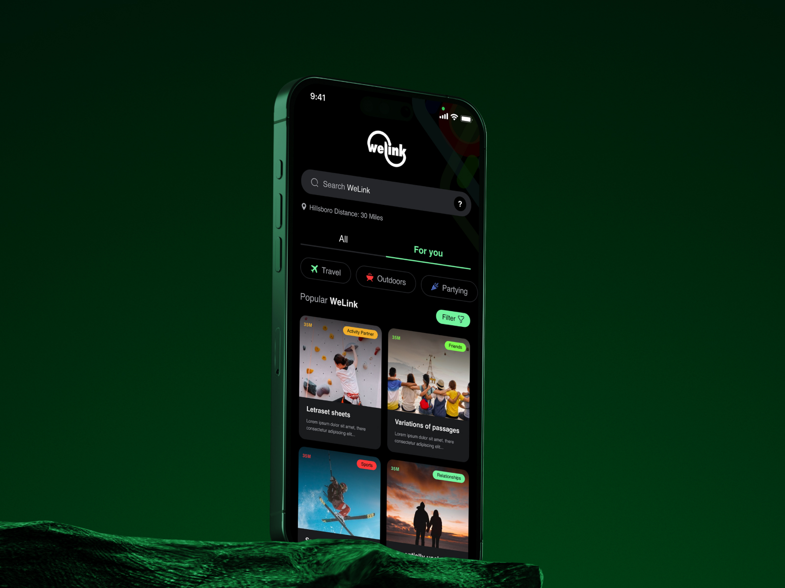 Welink | Social Media App | Mobile UI/UX