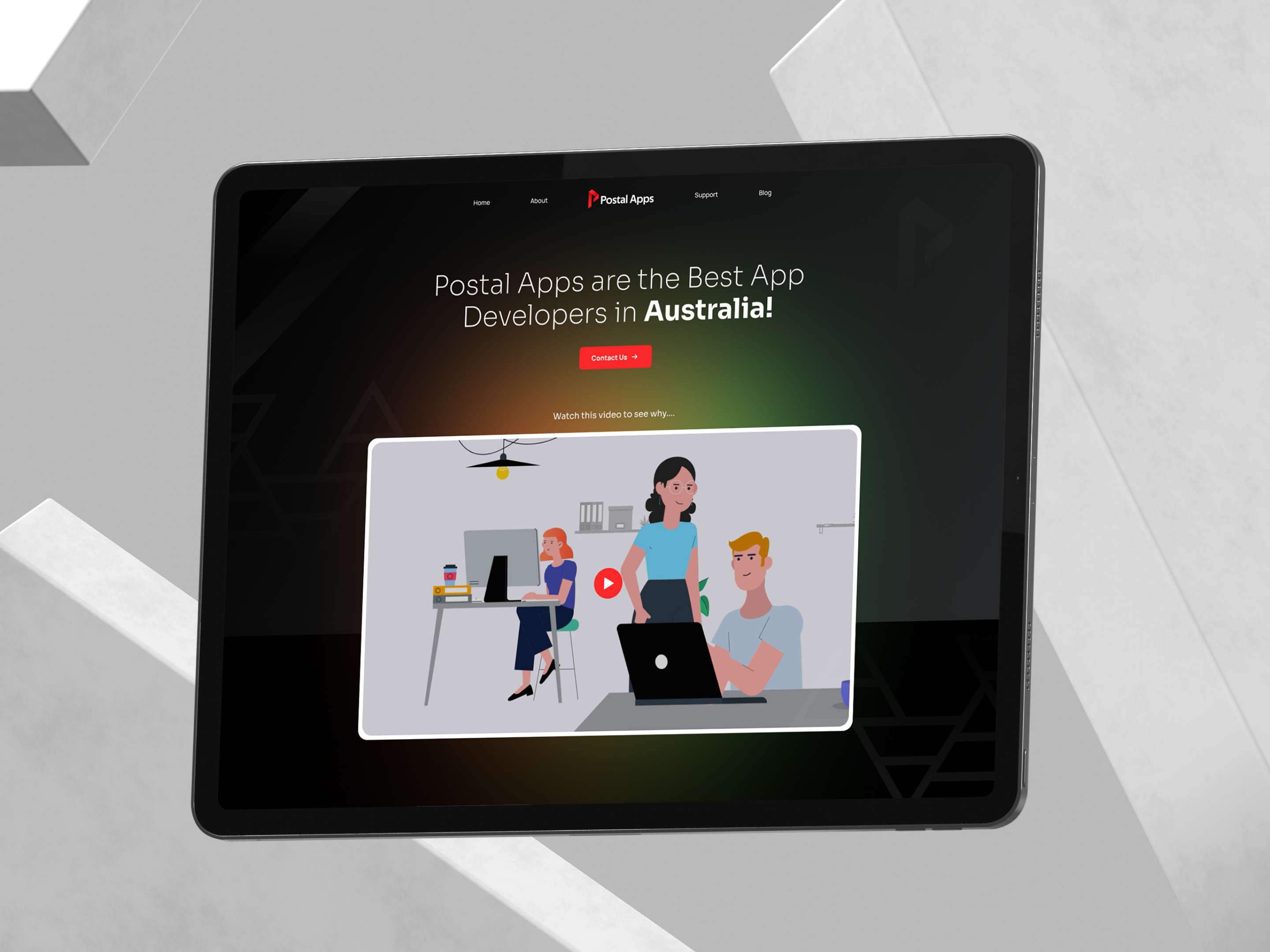 Postal App — Fundraising CRM Landing Page Design & Lead Conversion UX
