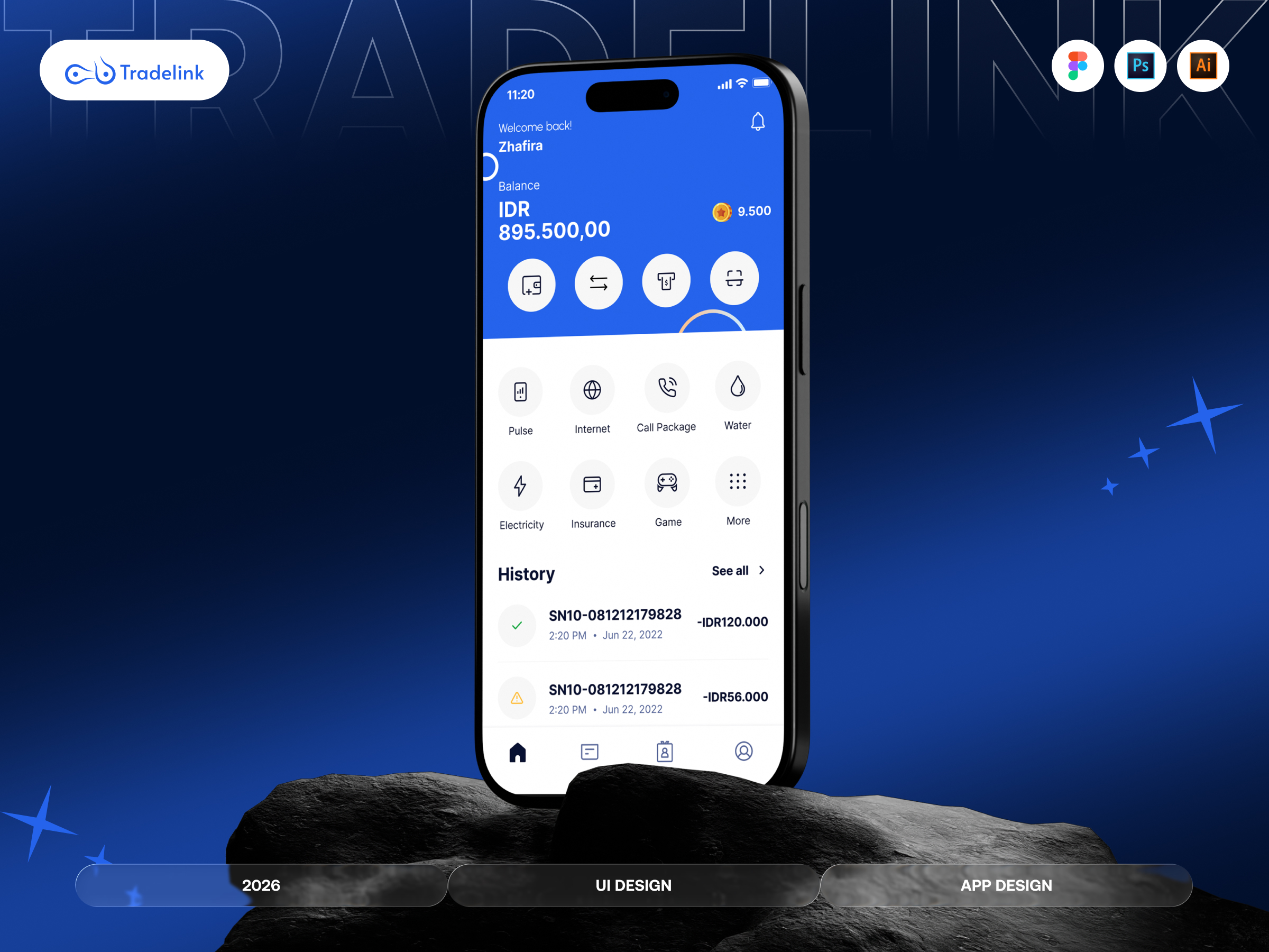 Banking App UX/UI Design | Tradelink Mobile App | Fintech Dashboard