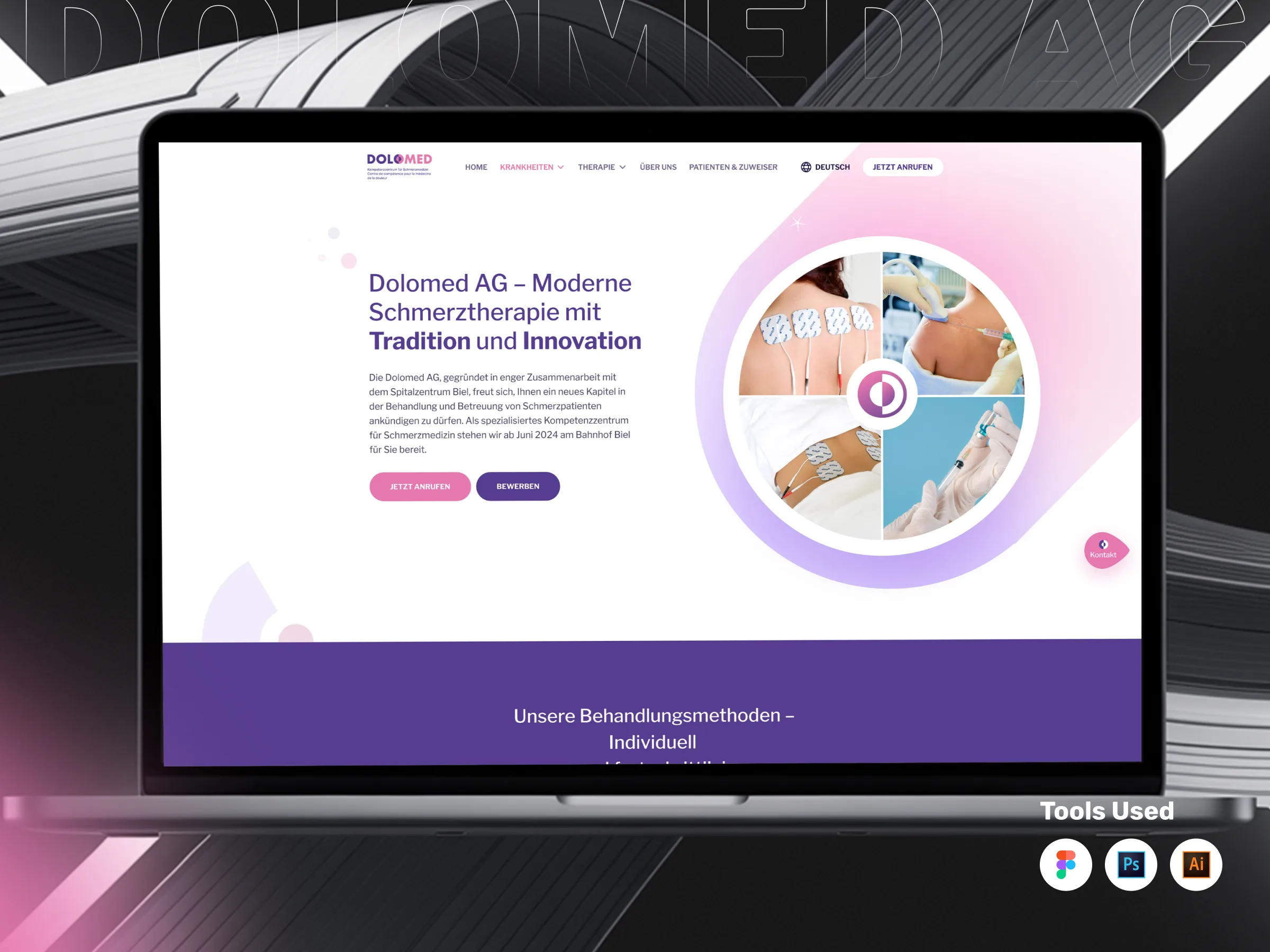 Healthcare Website UI Design for Medical Services
