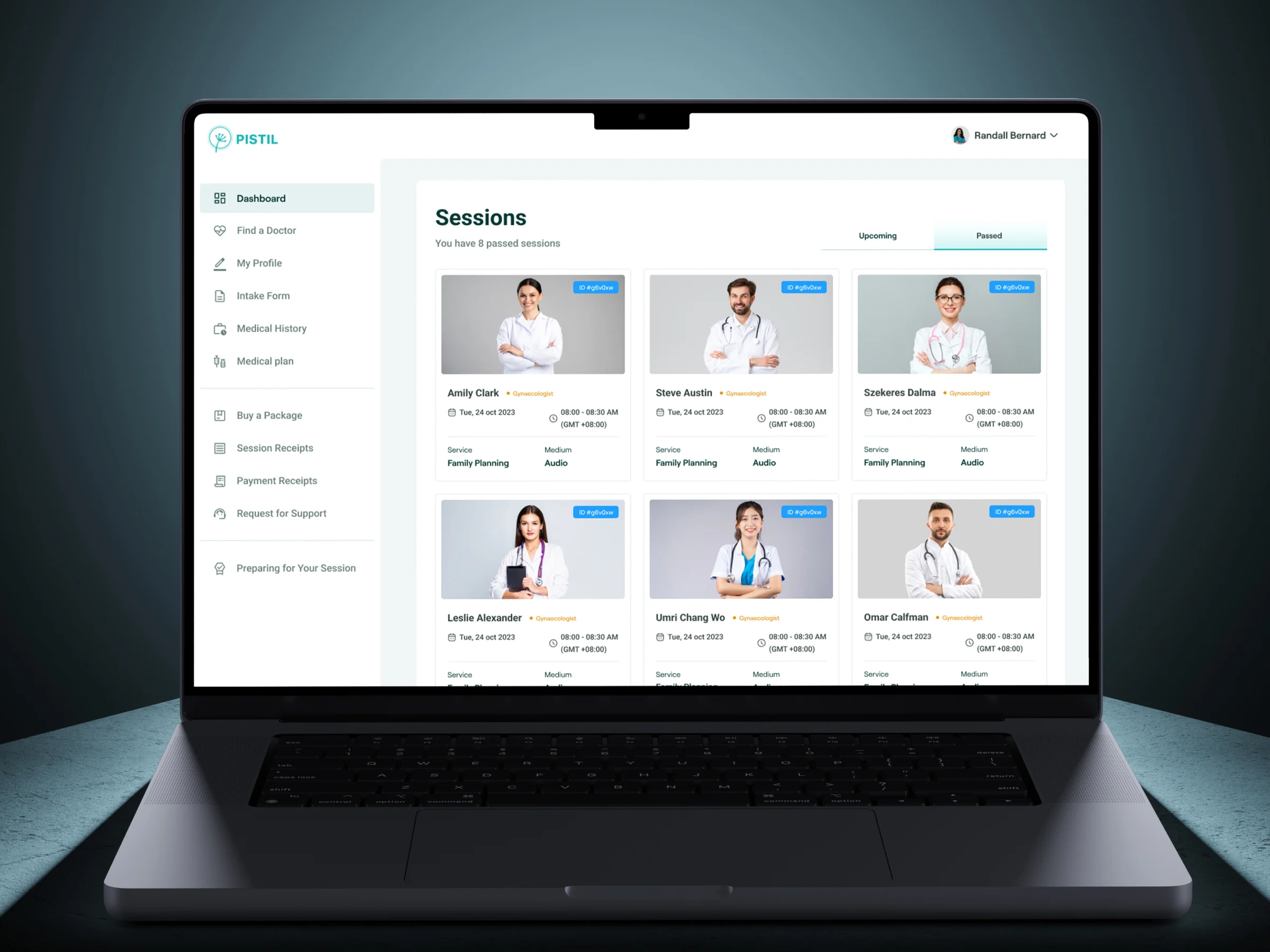 Pistil – Doctor Appointment System Dashboard Design