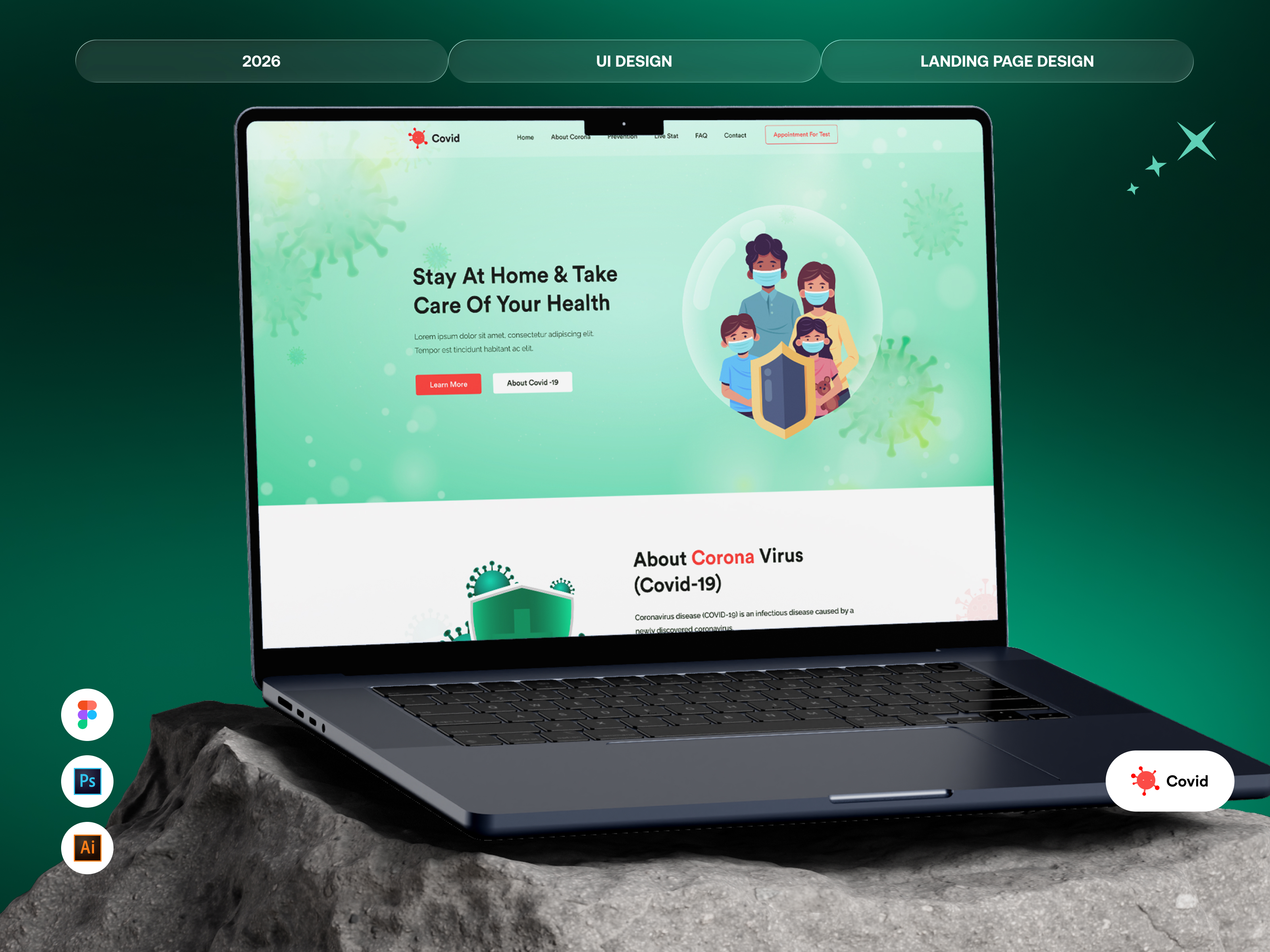 CovidCare | Coronavirus Awareness & Safety Landing Page