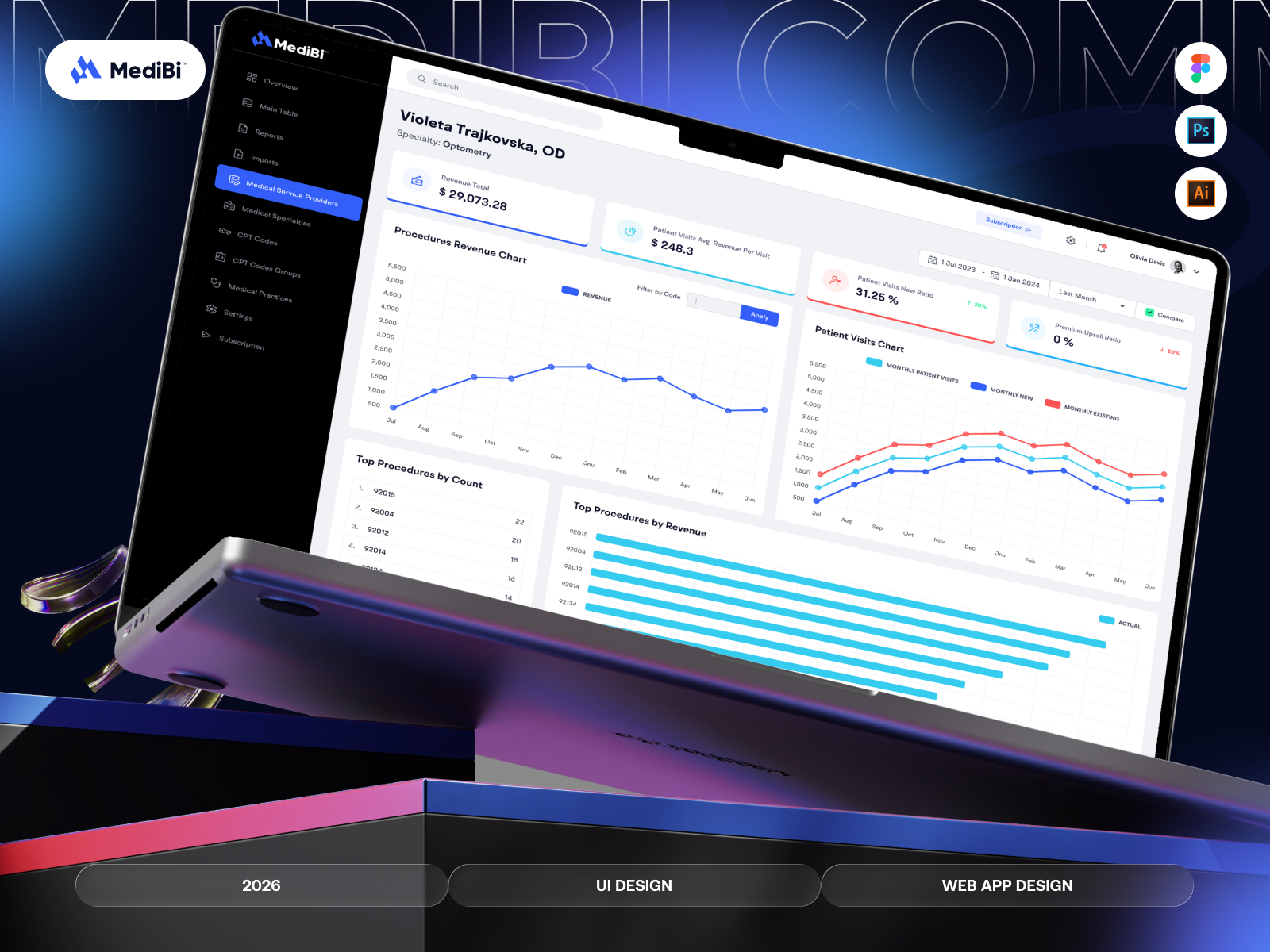 Medibi Web Apps | Medical Dashboard & Web Application Design | Healthcare UX/UI