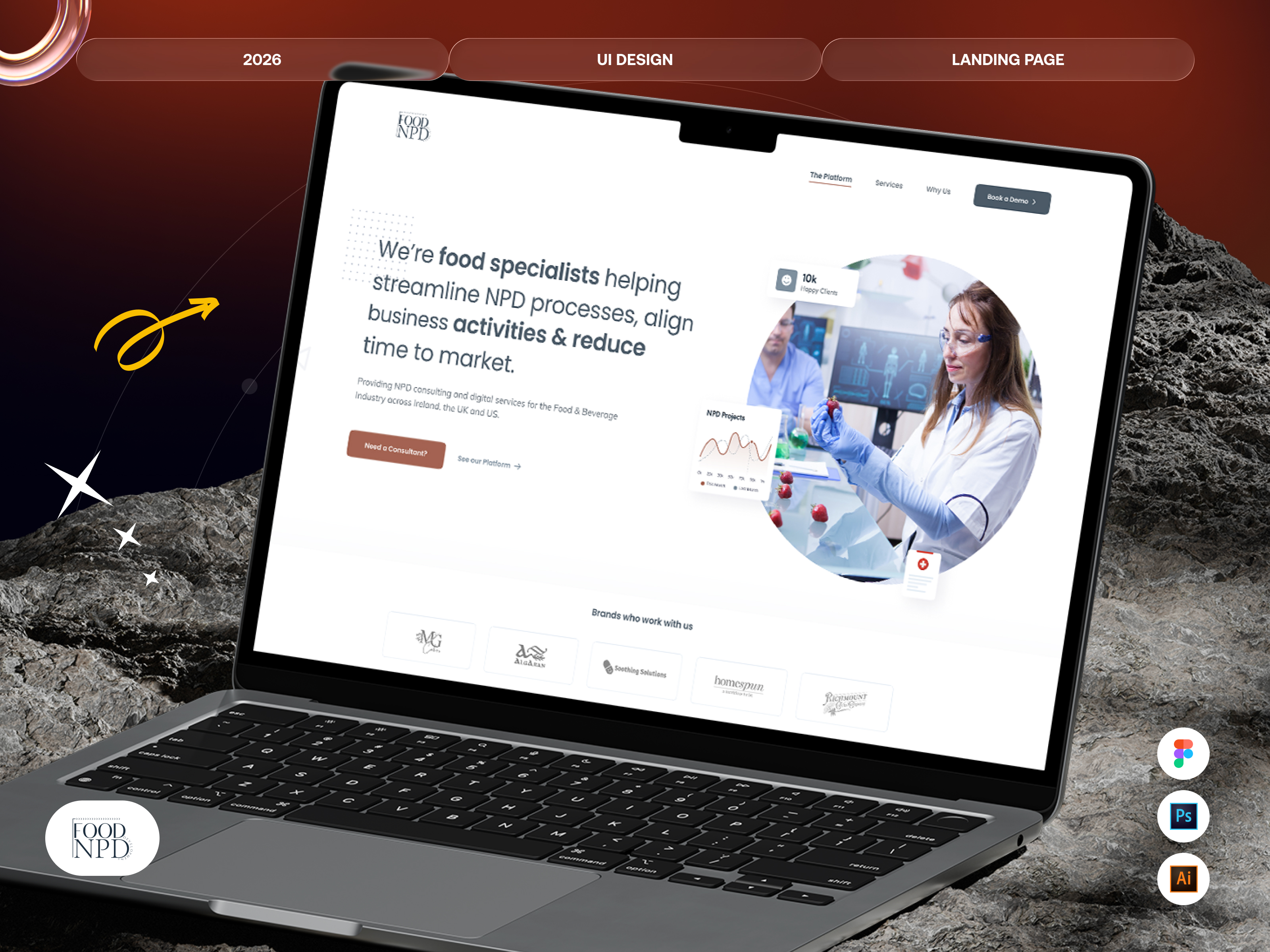 Food NPD – Streamlined New Product Development Landing Page